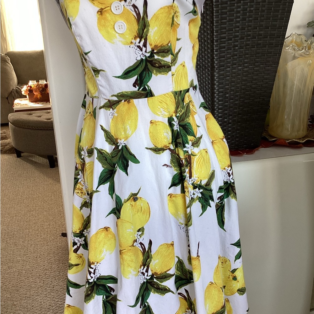 Beautiful halter dress in yellow